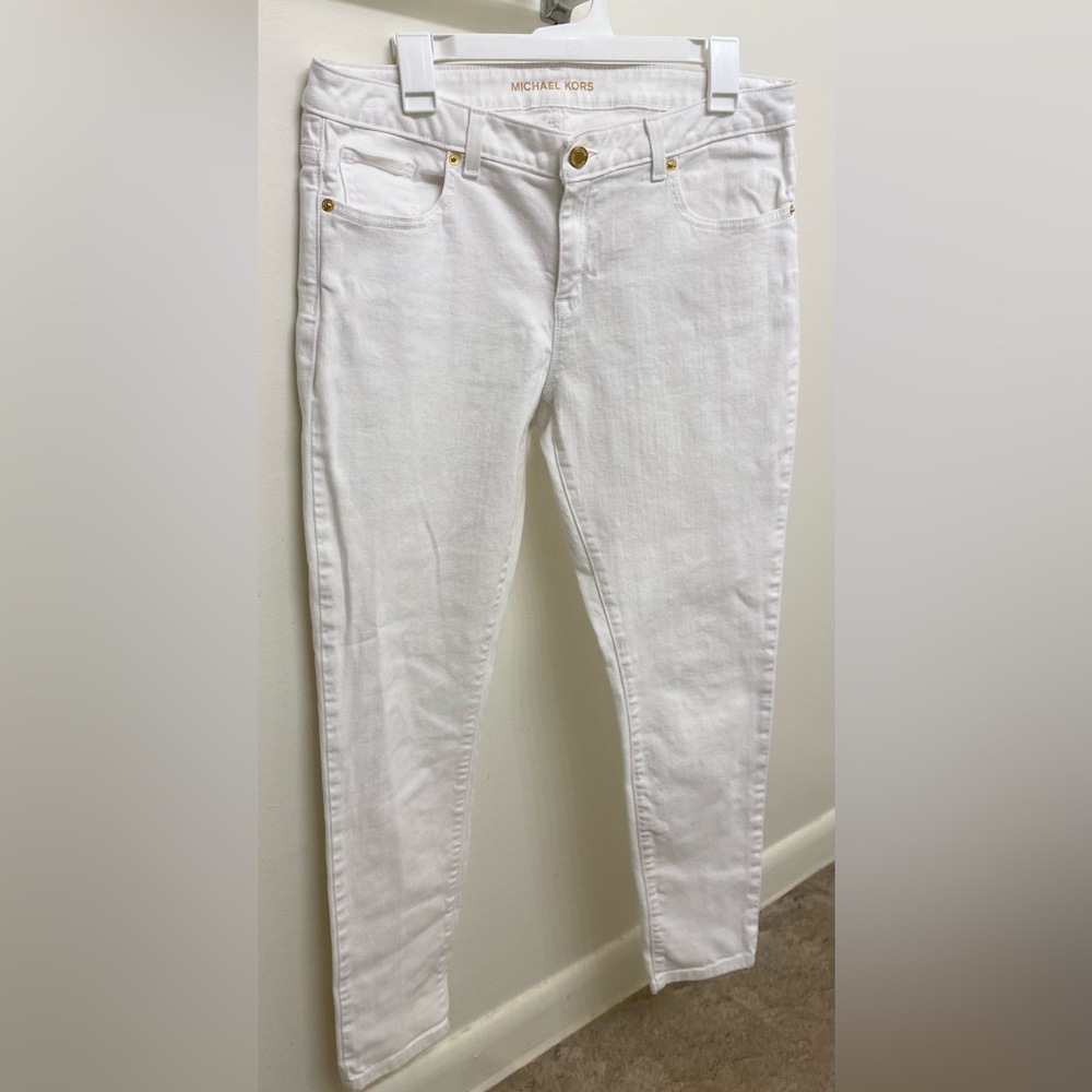 Michael Kors White Skinny Jeans - Picture 2 of 6